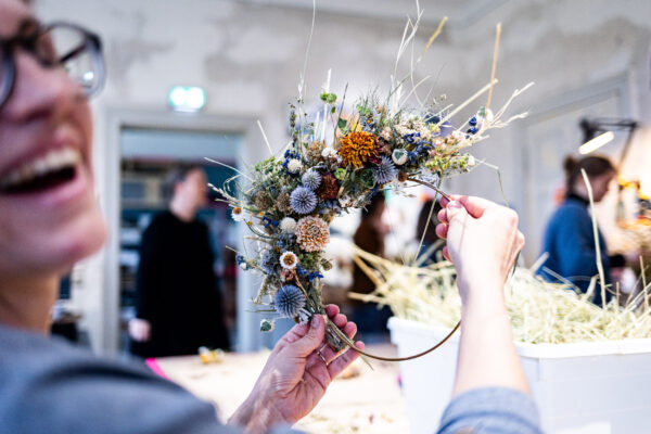 Flower Loop Trockenblumen Workshop Kraut und Blüte