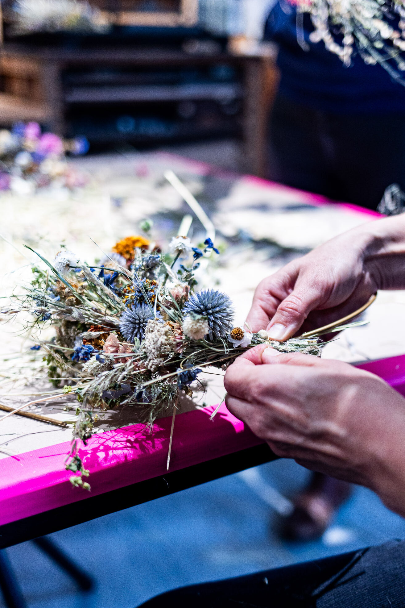 Trockenblumenworkshop Kraut und Blüte